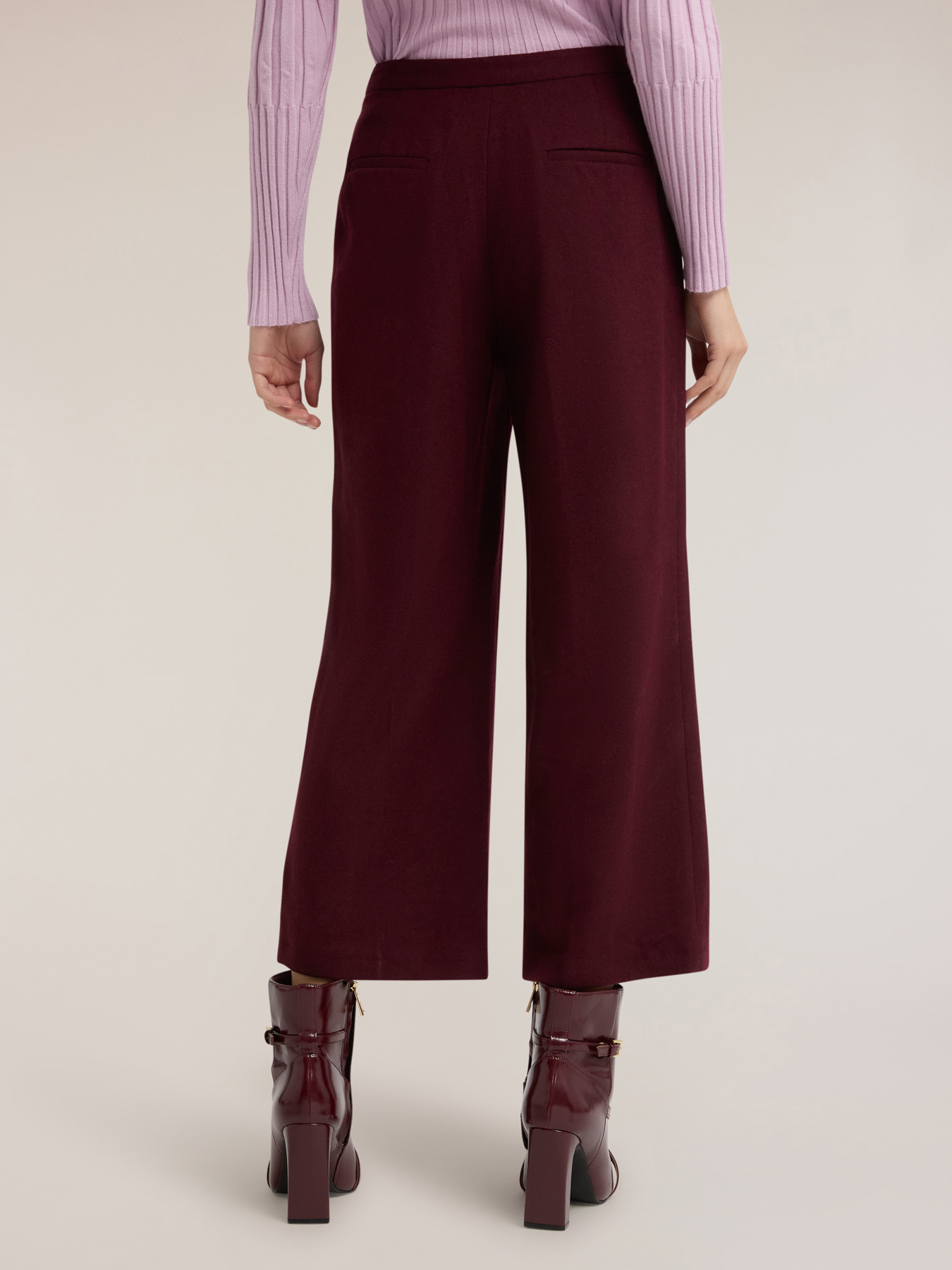 Pantaloni scurți din stofă amestec de l&acirc;nă image number 1