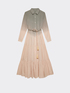 Vestito lungo chemisier sfumato image number 3