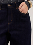 High-waisted cropped jeans with cuff image number 3