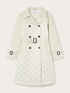 Diamond-quilted trench coat image number 4