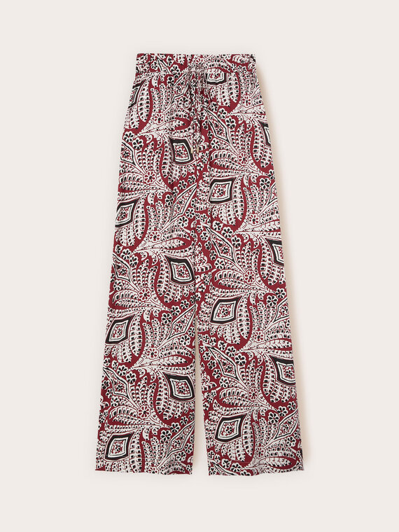 Pantalones palazzo con estampado