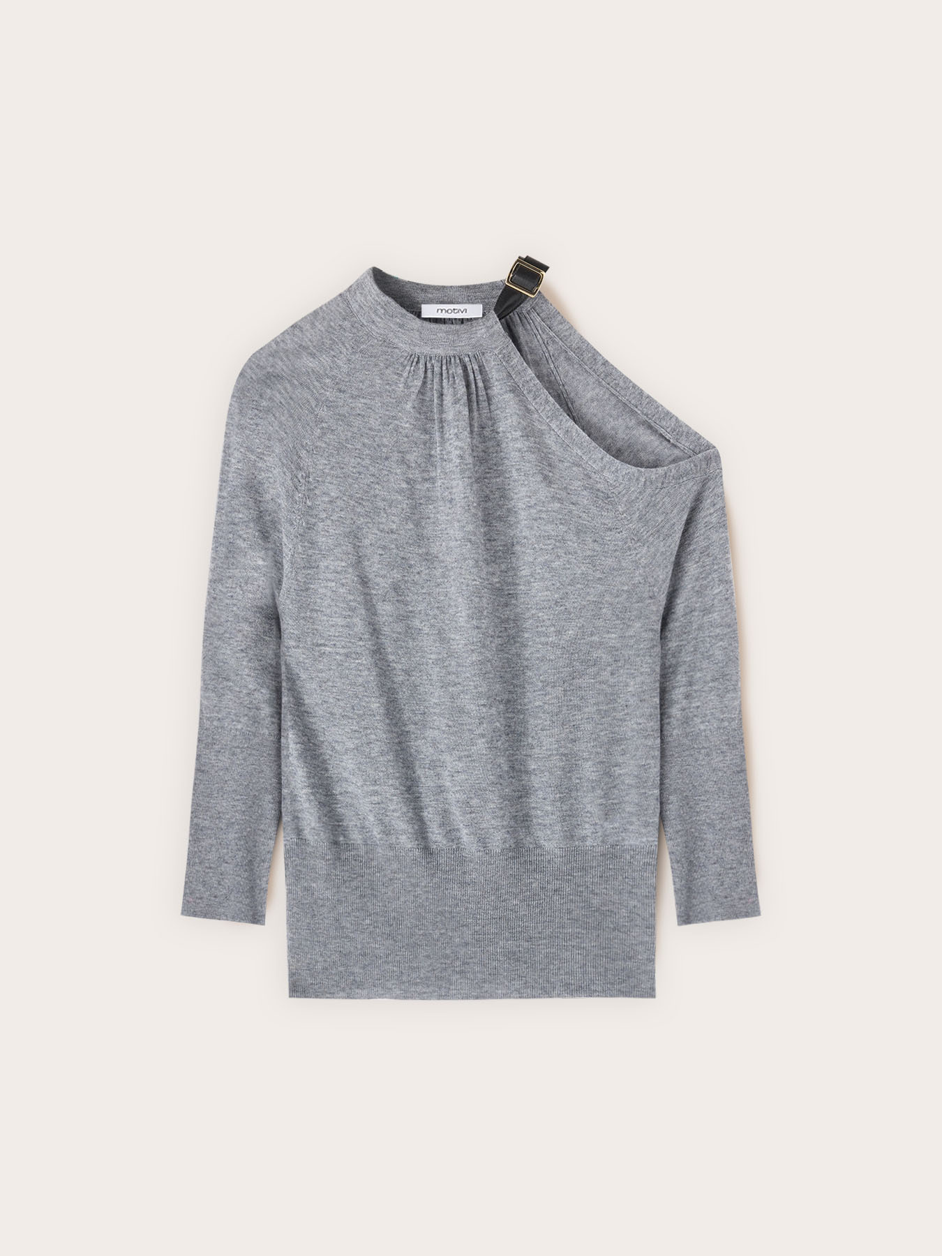 Maglia in misto lana con cut-out sulla spalla image number 4