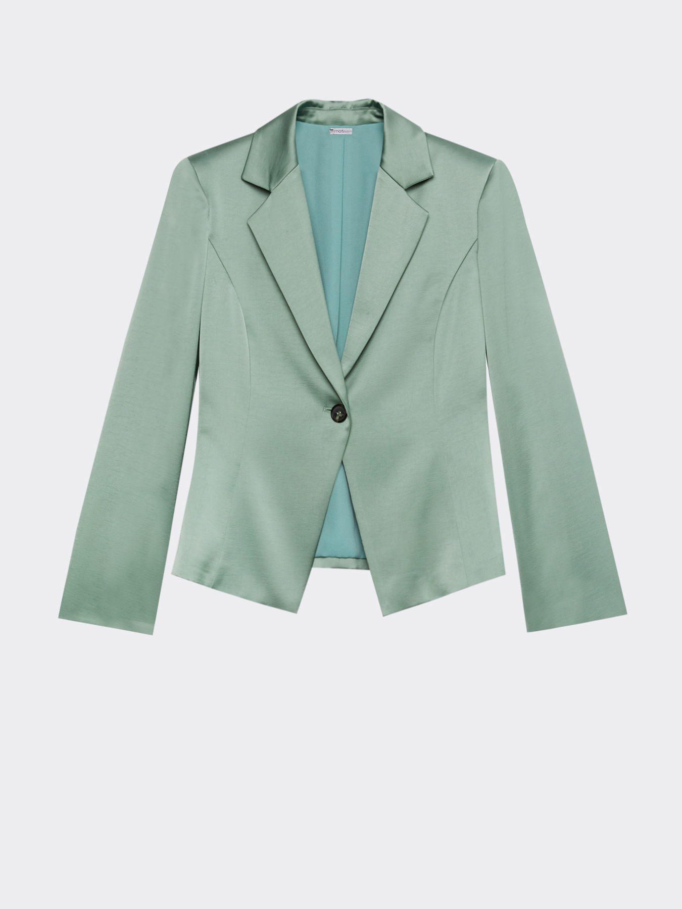 Chaqueta blazer satinada image number 3