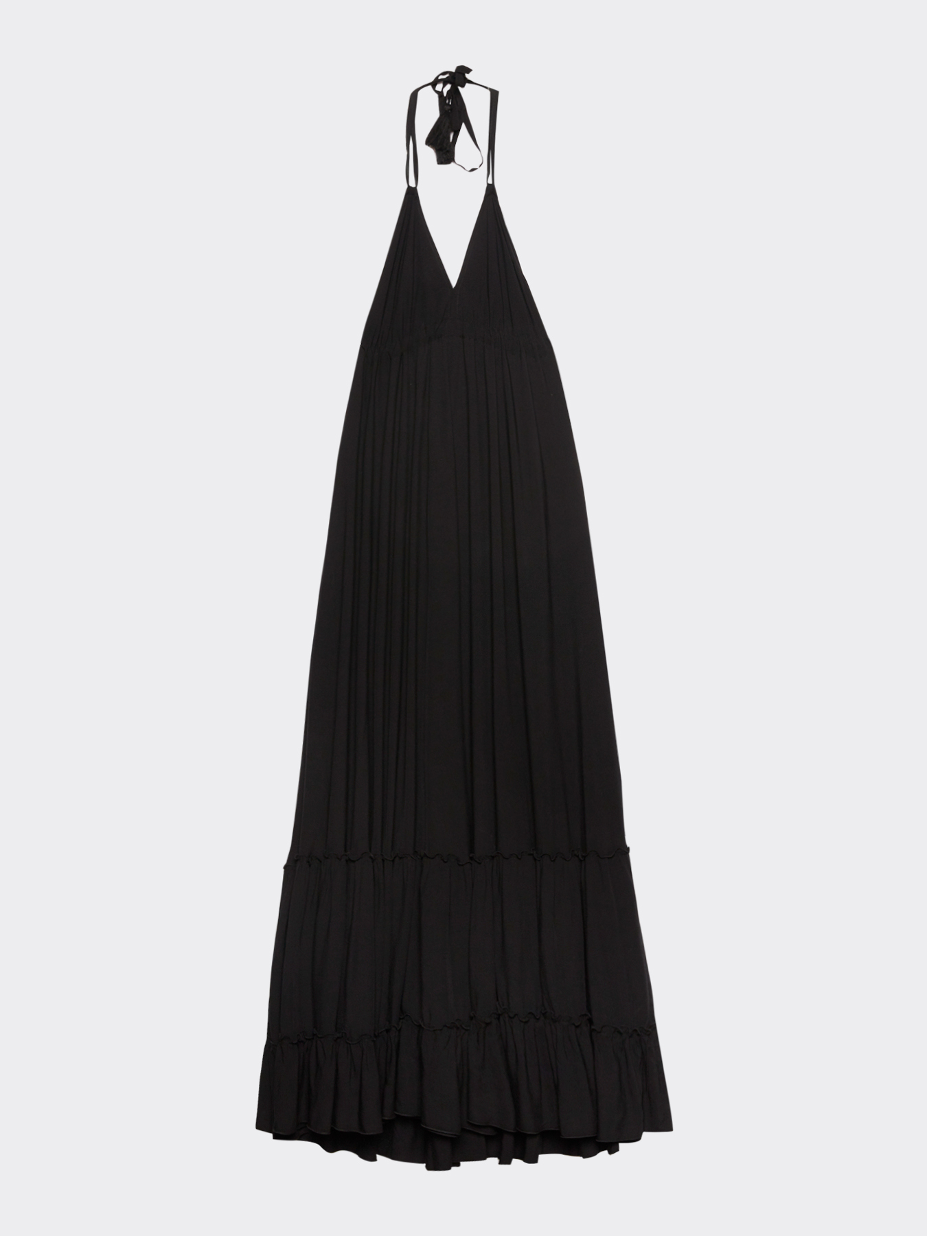 Vestido largo con escote por detr&aacute;s image number 3