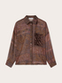 Chiffonbluse mit Paillettentasche image number 4