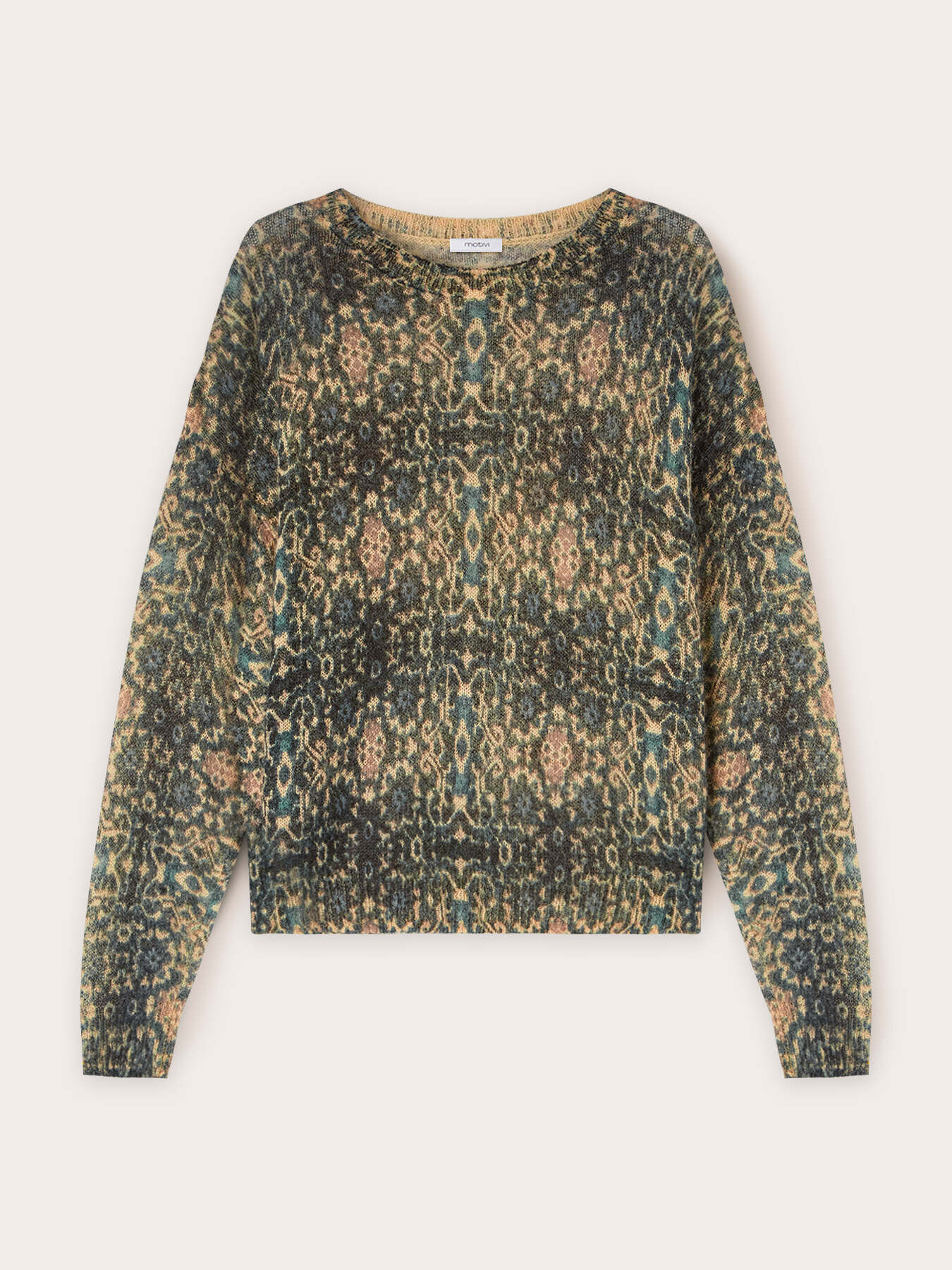 Jersey en mezcla de alpaca estampado image number 4