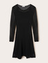 Ausgestelltes Kleid aus durchbrochener Strickware image number 4