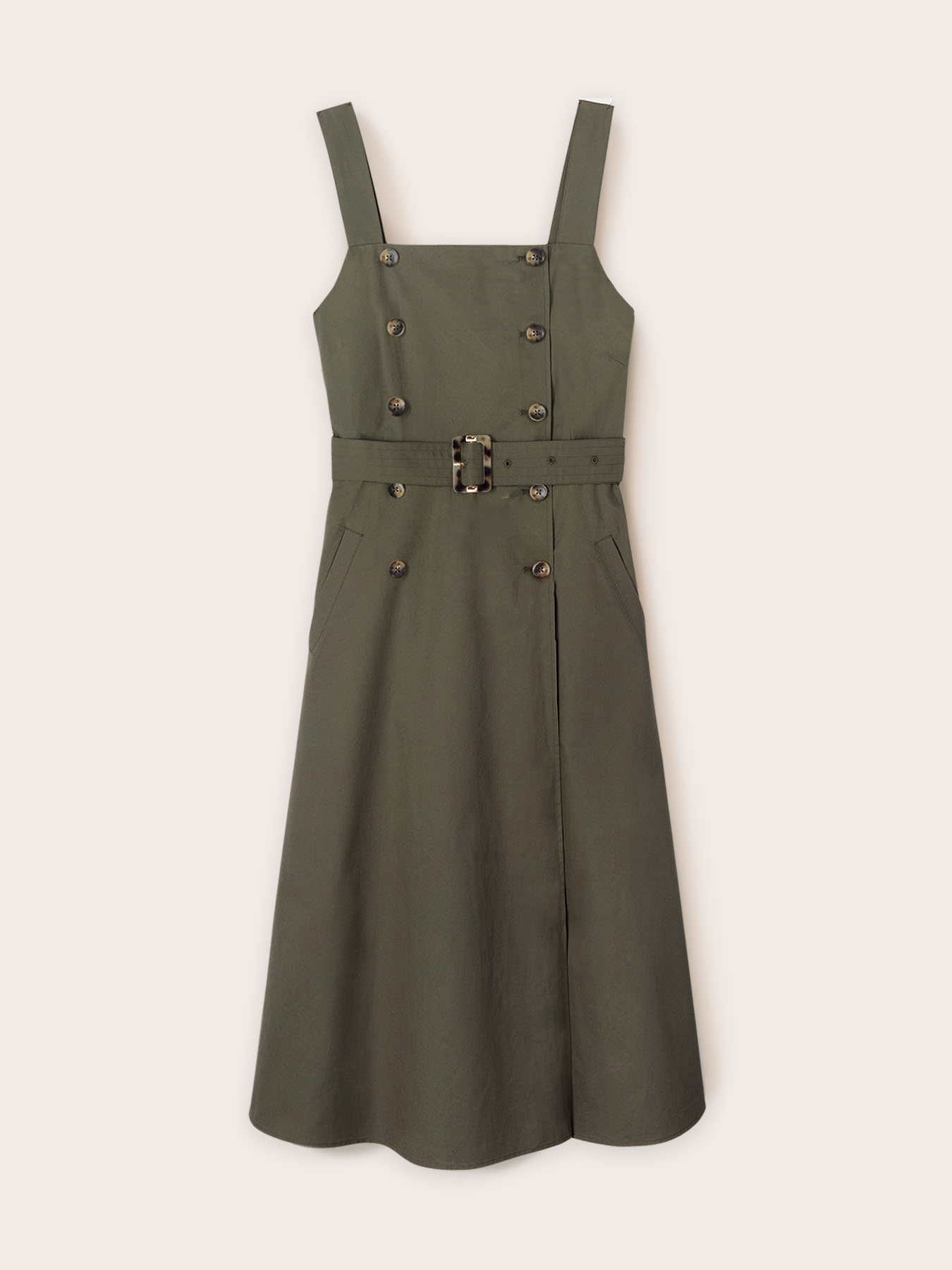 Dress with buttons in coton image number 4