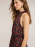 Langes Kleid aus Georgette mit Print image number 3