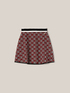 Jacquard knit skirt with Double Love pattern image number 3