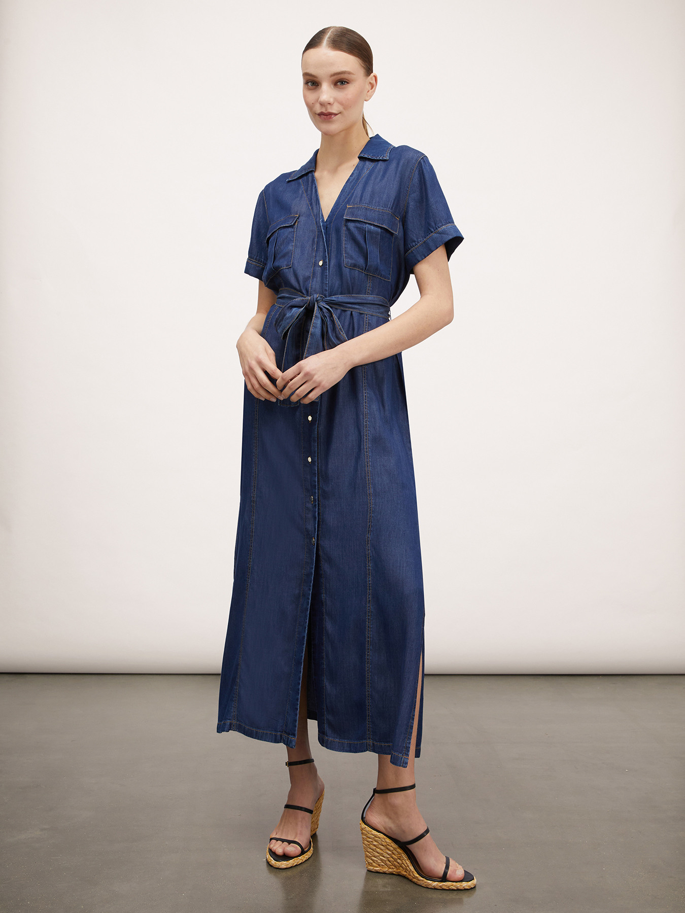 Robe chemisier en TENCEL&trade; image number 3