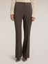 Flare pants with pressed crease image number 2