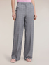 Prince of Wales check palazzo trousers image number 2
