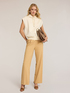 Fluid wide-leg pleated trousers image number 0