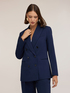 Double-breasted crepe blazer image number 0