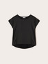 Two-tone cotton blend T-shirt image number 3