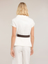 Double-breasted short-sleeve blazer image number 1