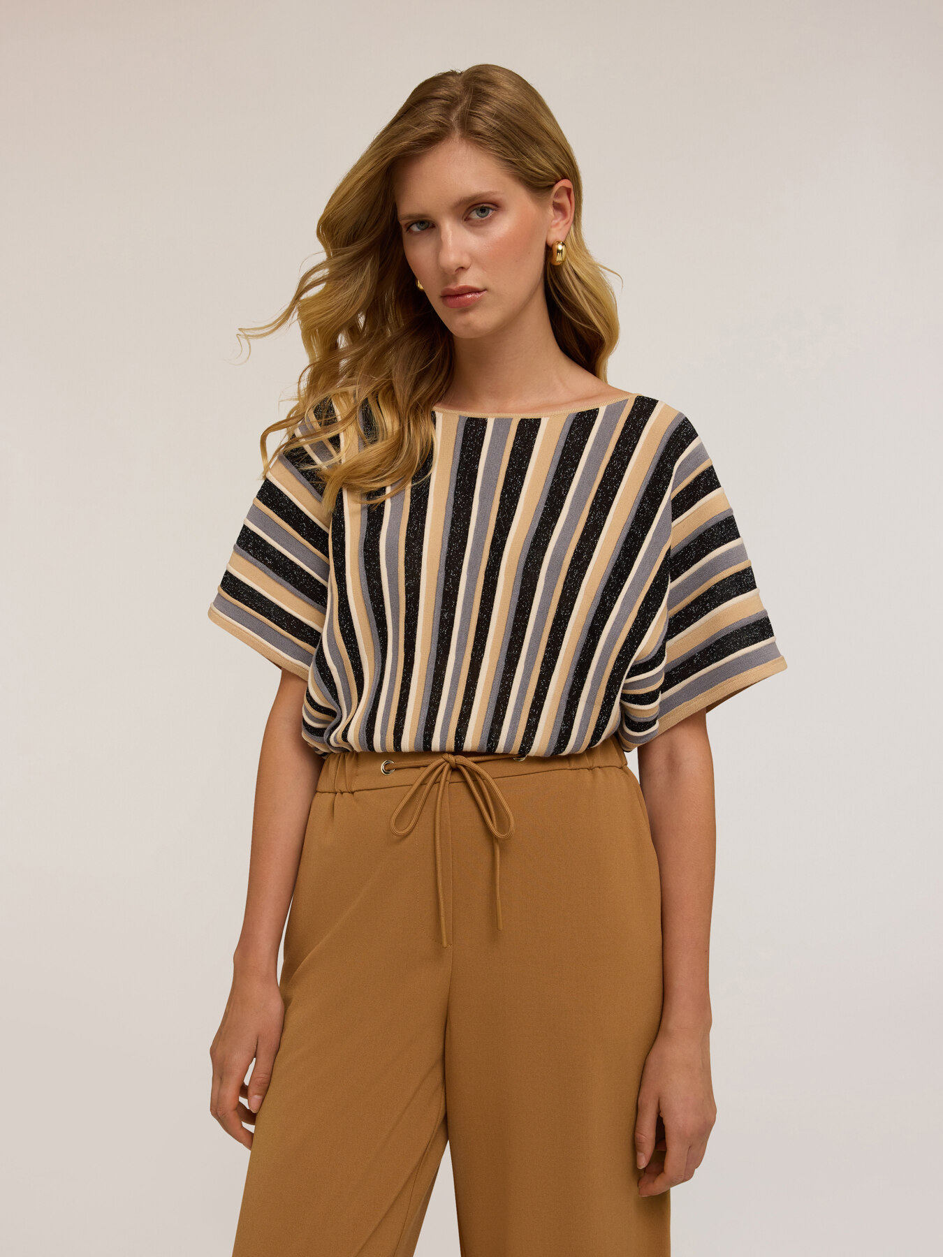 Lurex kimono-style sweater image number 3