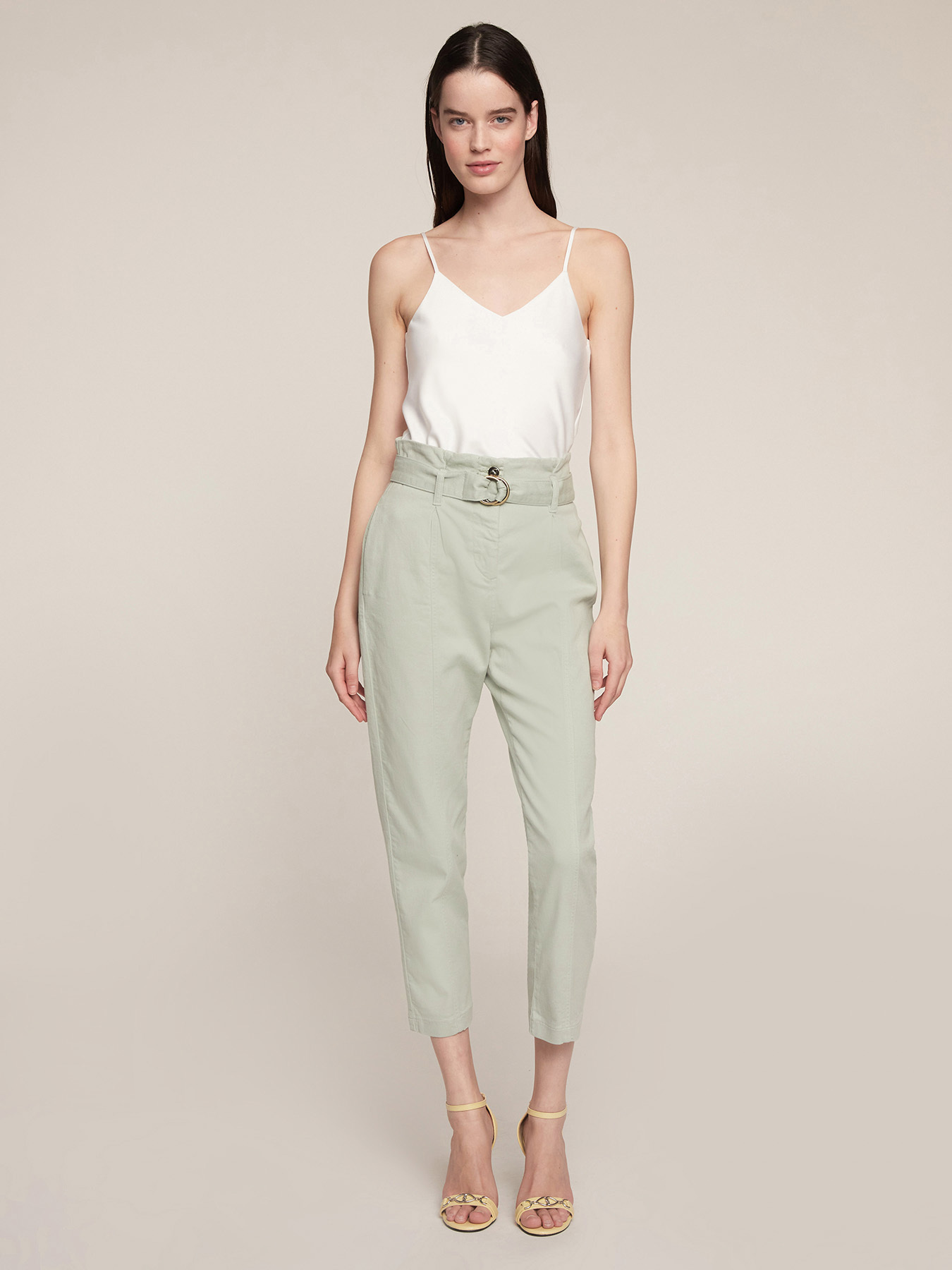 Pantaloni baggy in drill image number 0