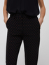 Stovepipe trousers with polka dot pattern turn-up image number 2