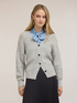 Ribbed cardigan in alpaca blend image number 0