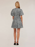 Short animal pattern dress with cut-out detail image number 1