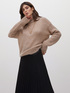 Turtleneck sweater with sequin embroidery image number 0