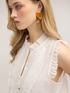 Muslin blouse with ruffles image number 2