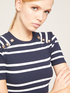 Ribbed knit T-shirt with button detail image number 2