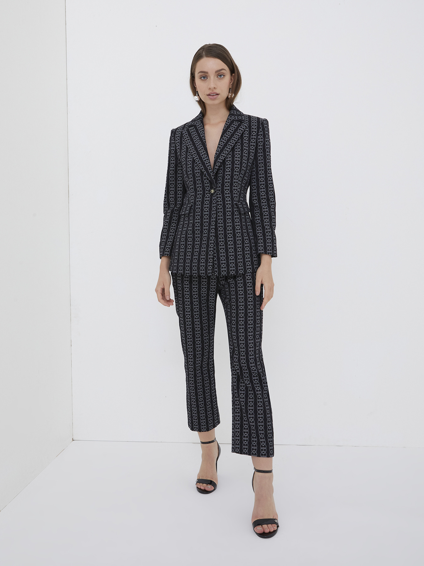 Pantaloni jacquard Smart Couture image number 0