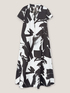 Langes, ausgestelltes Sommerkleid mit abstraktem Muster image number 3