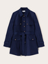Trench in misto cotone con cintura image number 4