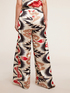 Palazzo trousers with ethnic pattern image number 1