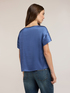 Satin blouse with petal sleeves image number 1