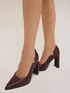 Pumps with crocodile print heel image number 0