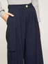 Cargo type palazzo trousers image number 2