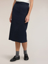 Pinstripe flannel midi skirt image number 2