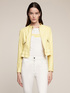 Faux leather peplum jacket image number 0