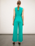 Long jumpsuit with draping image number 1