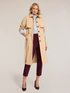 Technical fabric trench coat with removable sleeves image number 0