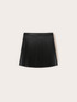 Short pleated skirt in coated fabric image number 4