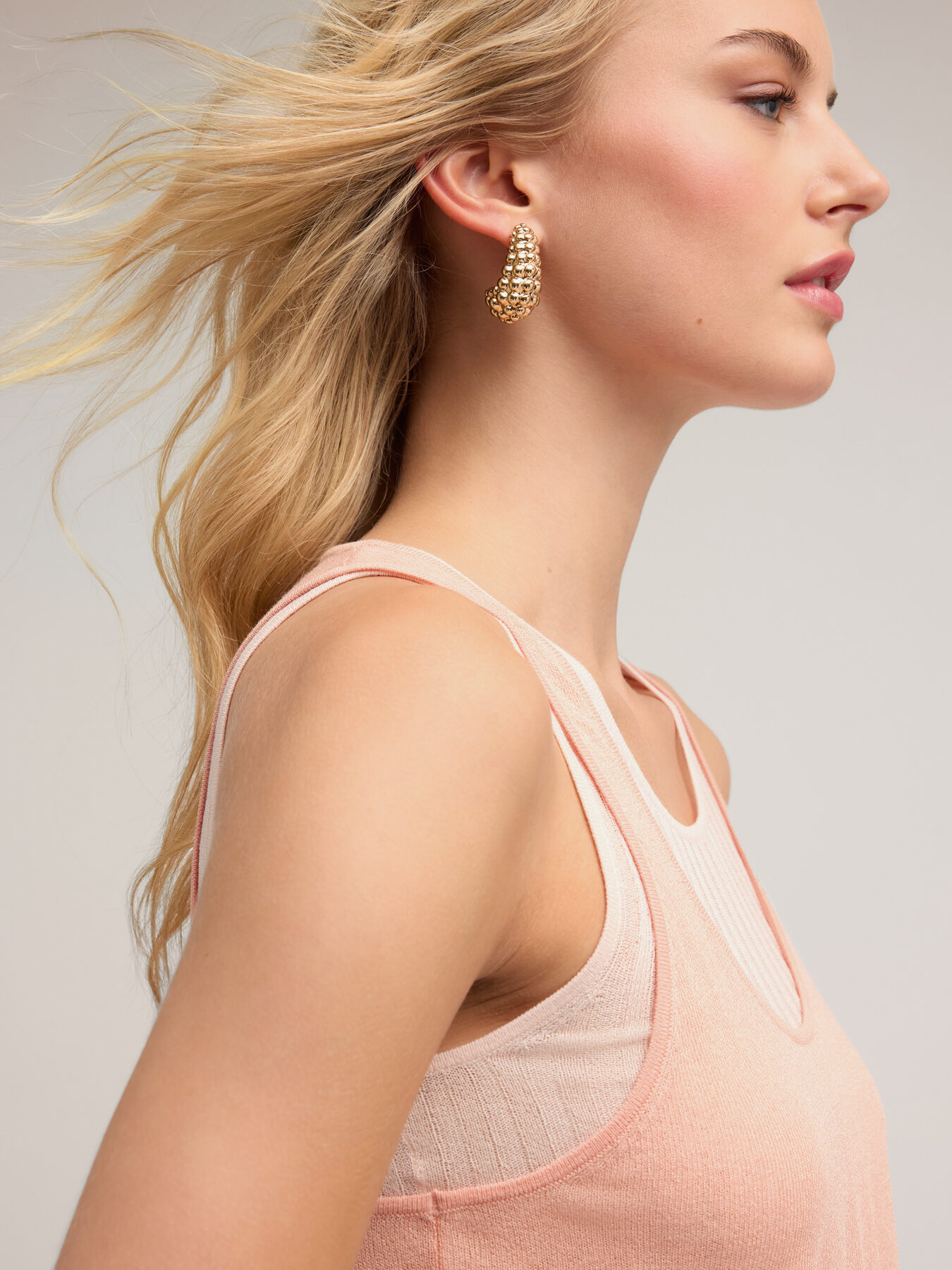 Jersey top with ribbed tank top image number 0