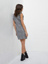 Chequered pattern yarn-dyed sheath dress image number 1