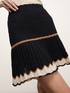 Short crochet knit skirt image number 2