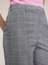 Prince of Wales check palazzo trousers image number 3