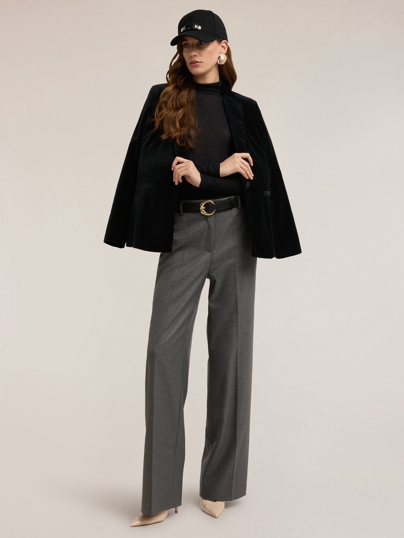 Palazzo pants in flannel image number 0