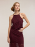 Top in pizzo con scollo halter image number 0