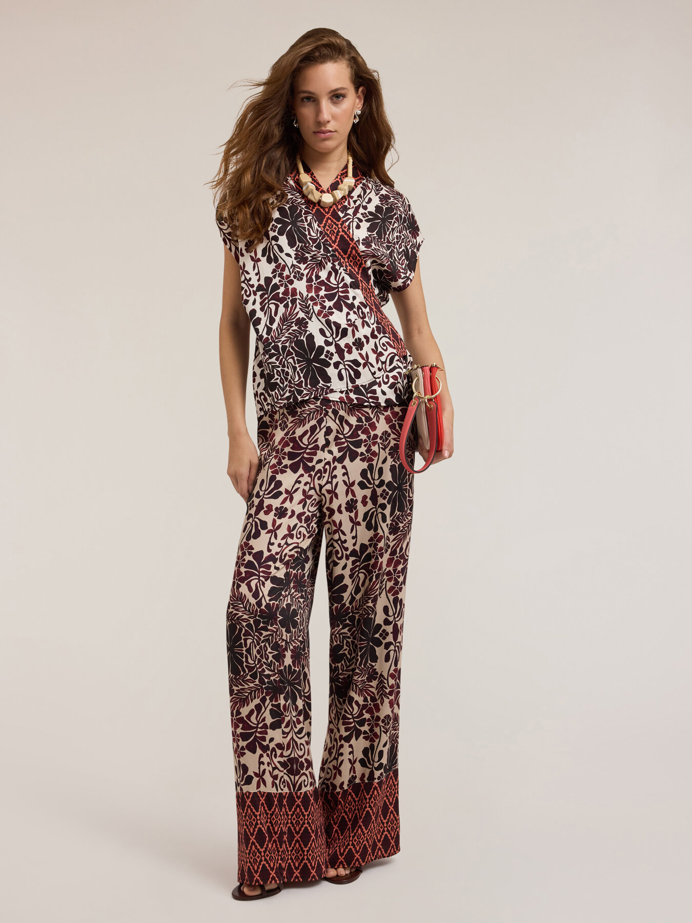 Kimono-Bluse mit Boho-Muster image number 2