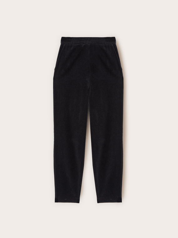 Pantaloni din catifea netedă