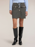 Check-pattern mini skirt with contrast trim image number 2